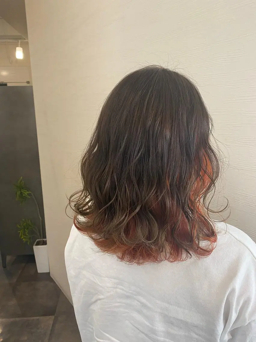 ミディアム カラー パーマ ヘアアレンジ 🐠店長 二田直人🐠のヘアスタイル