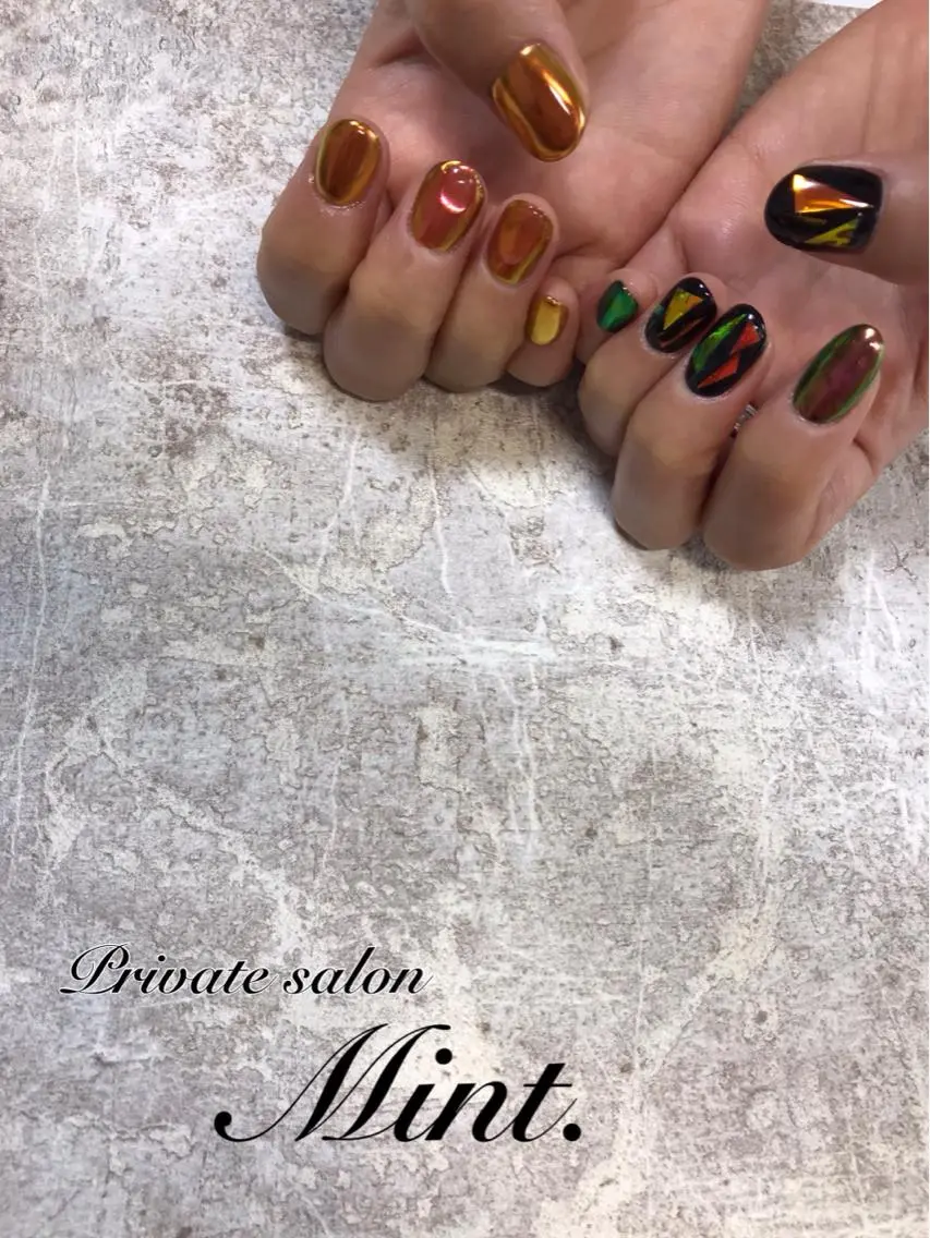 ショート ネイル ジェルネイル ハンドネイル Mint. nailのネイルデザイン