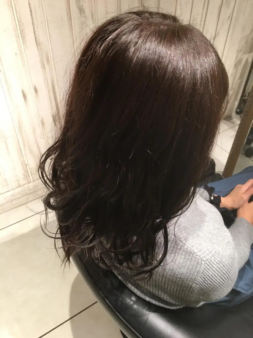 ロング カラー グレージュ 永井大樹✨ 透明感カラー✨のヘアスタイル