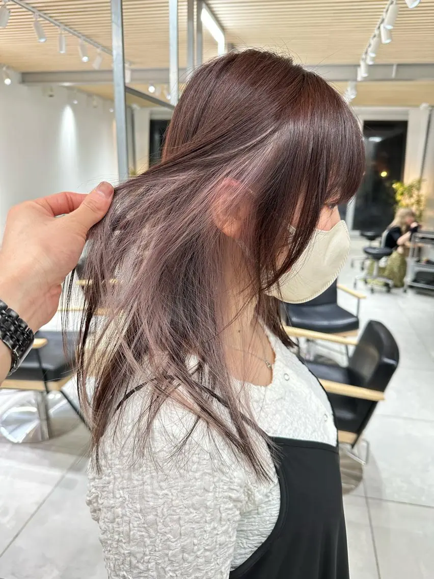 ミディアム カラー 爆美女製造機 レイヤーのプロのヘアスタイル