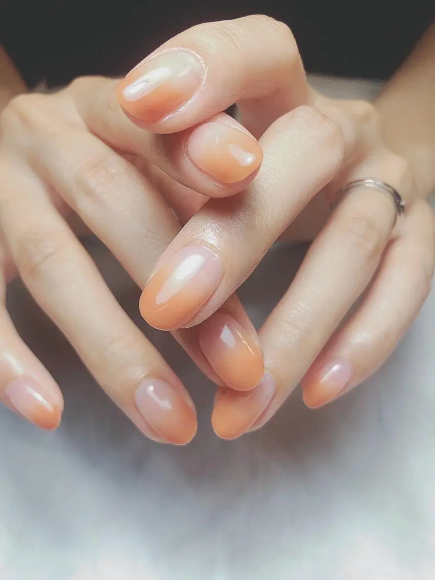 ネイル アートネイル ジェルネイル ニュアンスネイル パラジェル Nailist Honamiのネイルデザイン