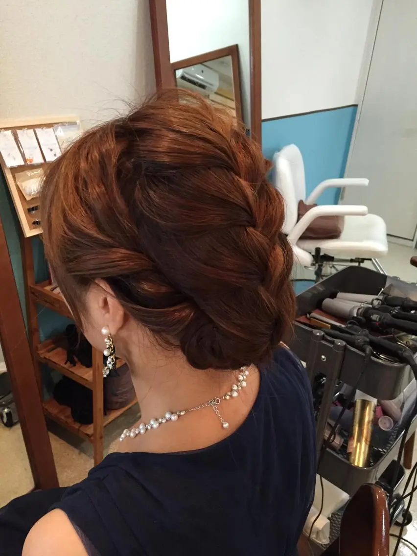 ショート ミディアム セミロング ロング ヘアアレンジ 早朝✨ヘアセット 着付け/清水玲歌のヘアスタイル