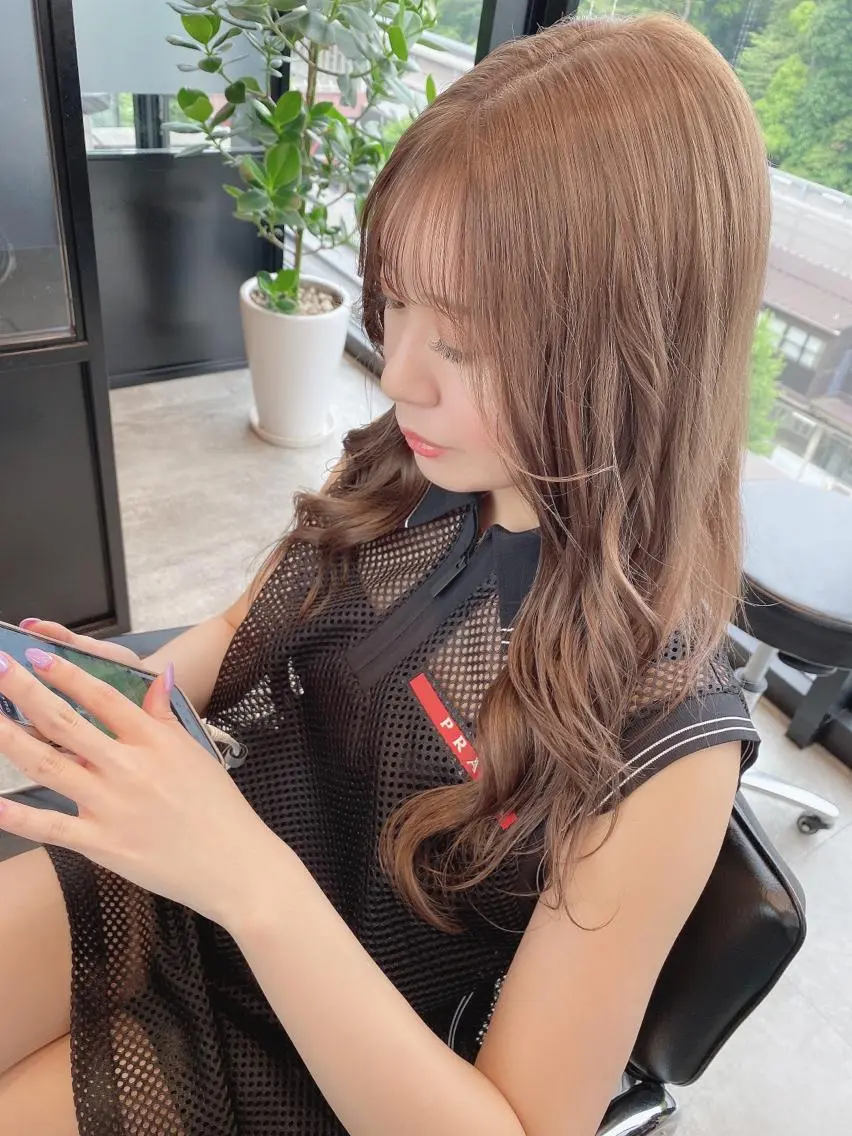 ロング カラー 透明感カラー トリートメント 【Diar】オーナー アキヨシケンタのヘアスタイル