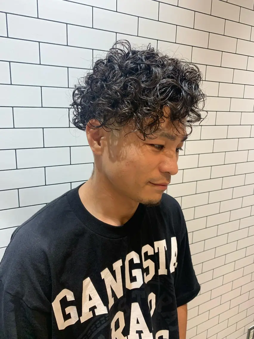 パーマ メンズ メンズパーマ プードルパーマ プードルパーマ stylist N0Nのヘアスタイル