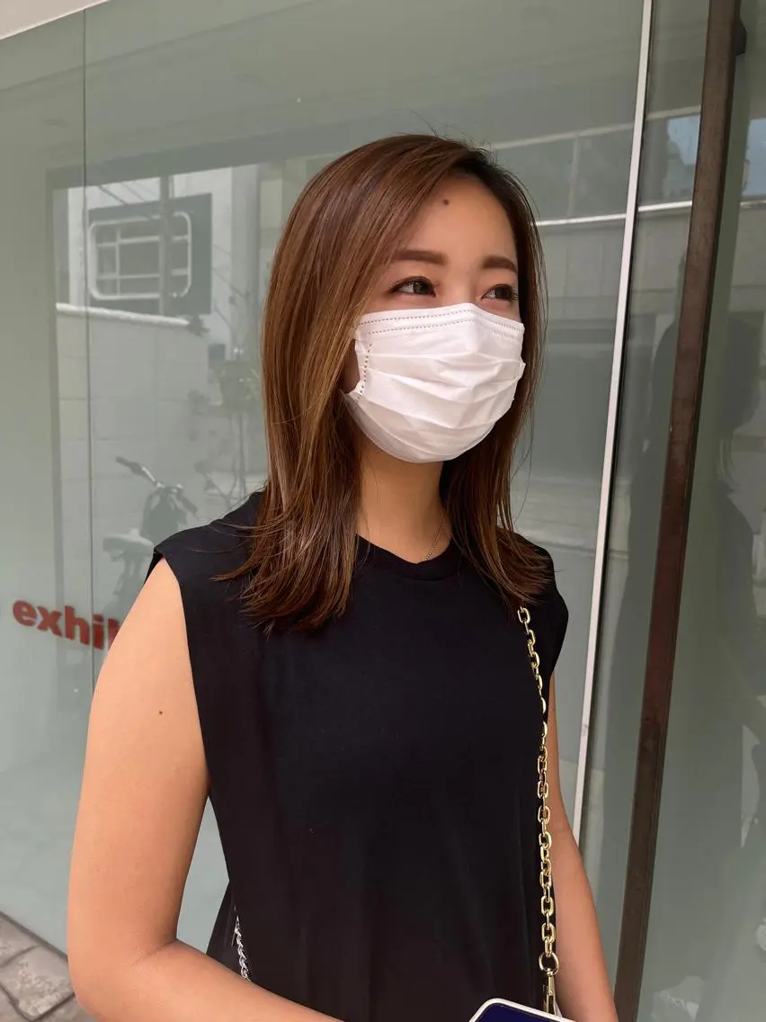 セミロング 韓国好き🇰🇷 美容師MIKUのヘアスタイル