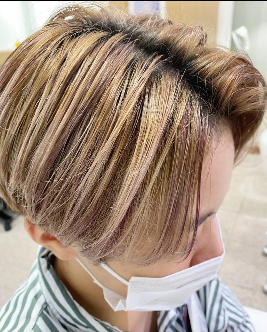 ショート ハイライト ROSSO 大橋店 /大野　凜のヘアスタイル