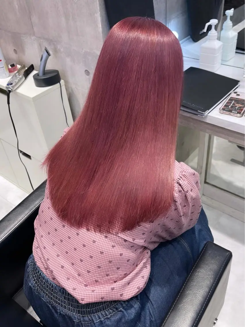 ロング カラー パーマ ヘアアレンジ メンズ キッズ ネイル マツエク・マツパ アイブロウ レイヤー/ダブル カラー/YURINAのヘアスタイル