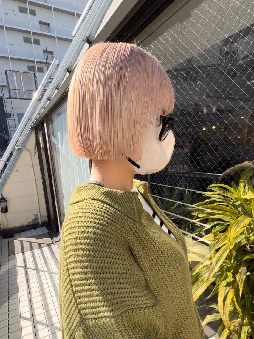 ショート カラー ヘアアレンジ ブリーチ ケアブリーチ ダブルカラー ハイトーンカラー イルミナカラー 🧡色落ちまで2度 楽しめる🧡ヨシキのヘアスタイル