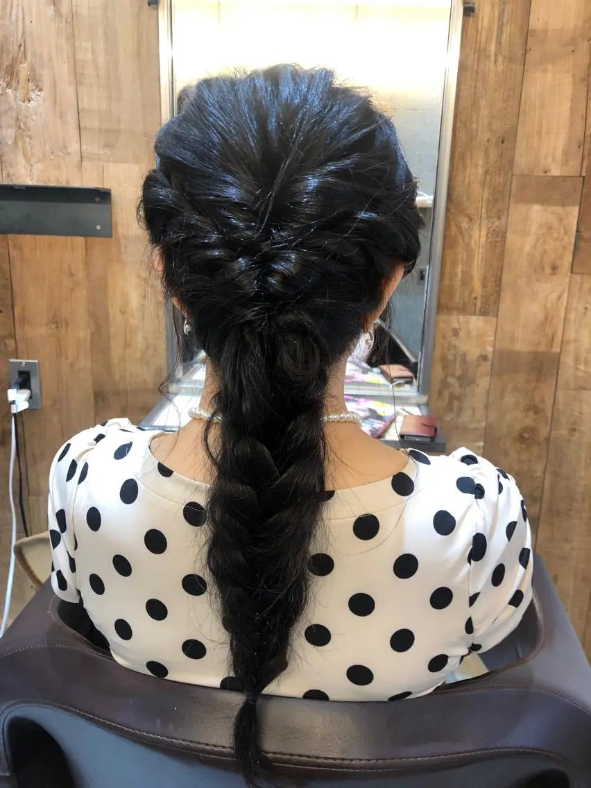 セミロング ヘアアレンジ 結婚式・ブライダル TOU/ROU代表 藤浪佑太のヘアスタイル
