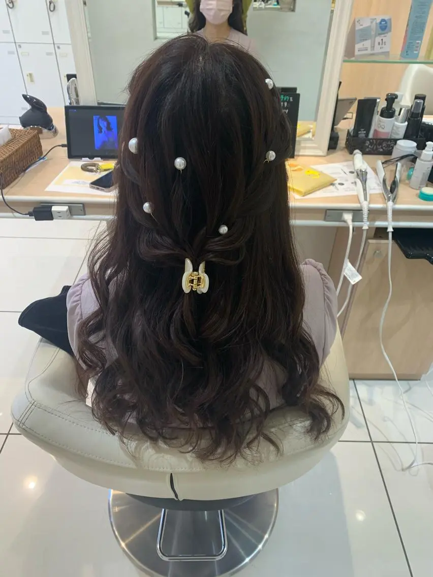 ロング ヘアアレンジ ヘアセット 宮永 璃沙のヘアスタイル