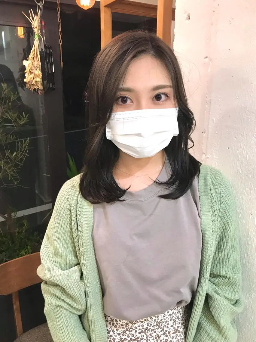セミロング カラー カット ヘアカラー トリートメント 木村陸弥🌿似合わせ 再現性メンズヘアのヘアスタイル