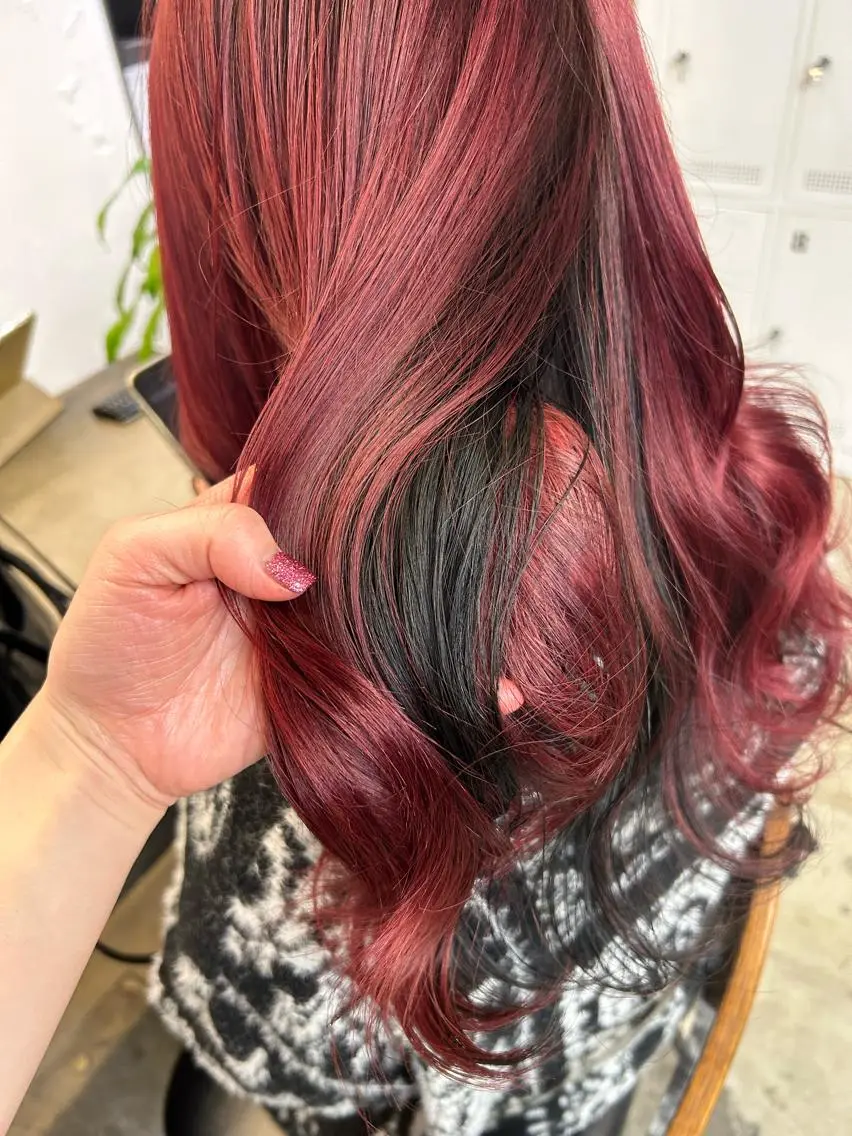 ロング カラー ヘアアレンジ 🎀暖色カラー🎀 ♡yurika♡のヘアスタイル