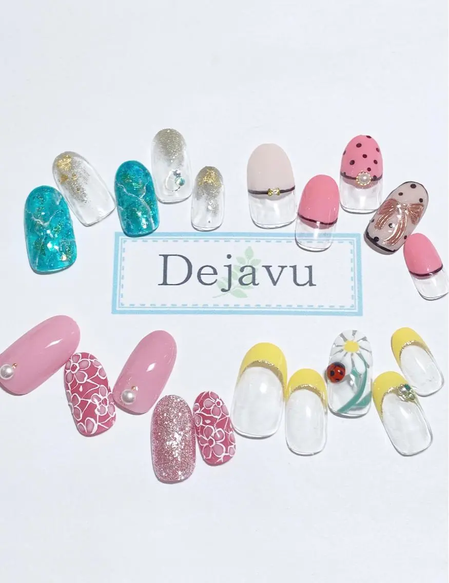 ネイル アートネイル ハンドネイル Nail salon Dejavu 🌿のネイルデザイン