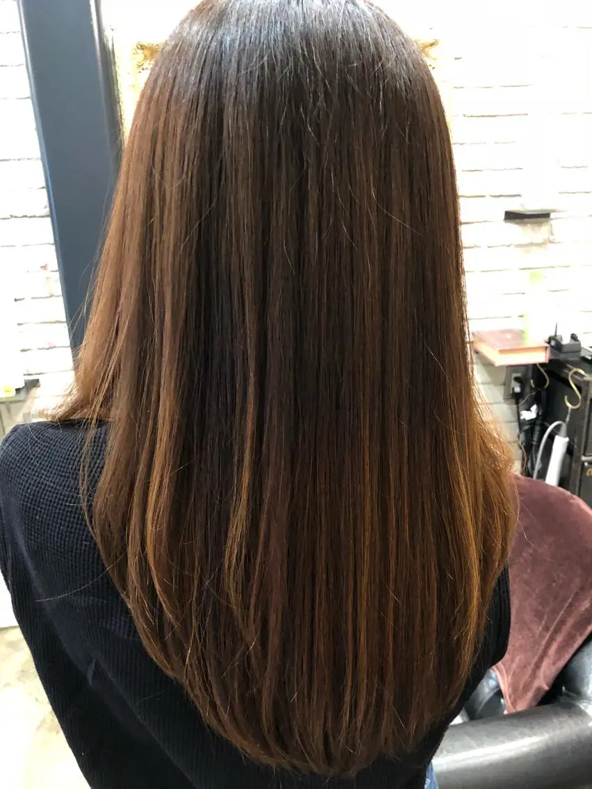 ロング 縮毛矯正 縮毛矯正 美髪の錬金術師 チダ ヨシヒロのヘアスタイル