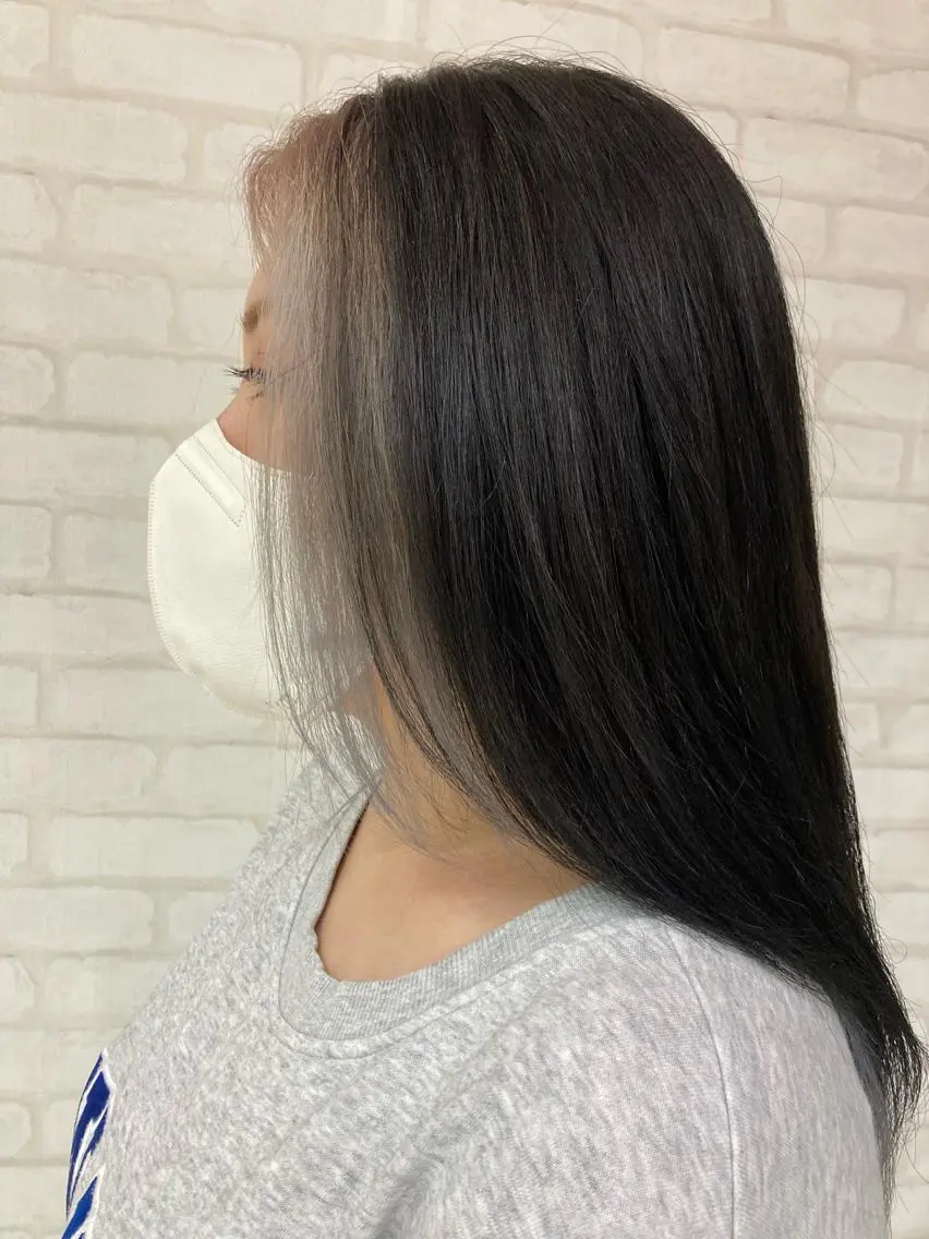 セミロング ミストバング 🦋‪髪質改善🦋‪ 永倉のヘアスタイル