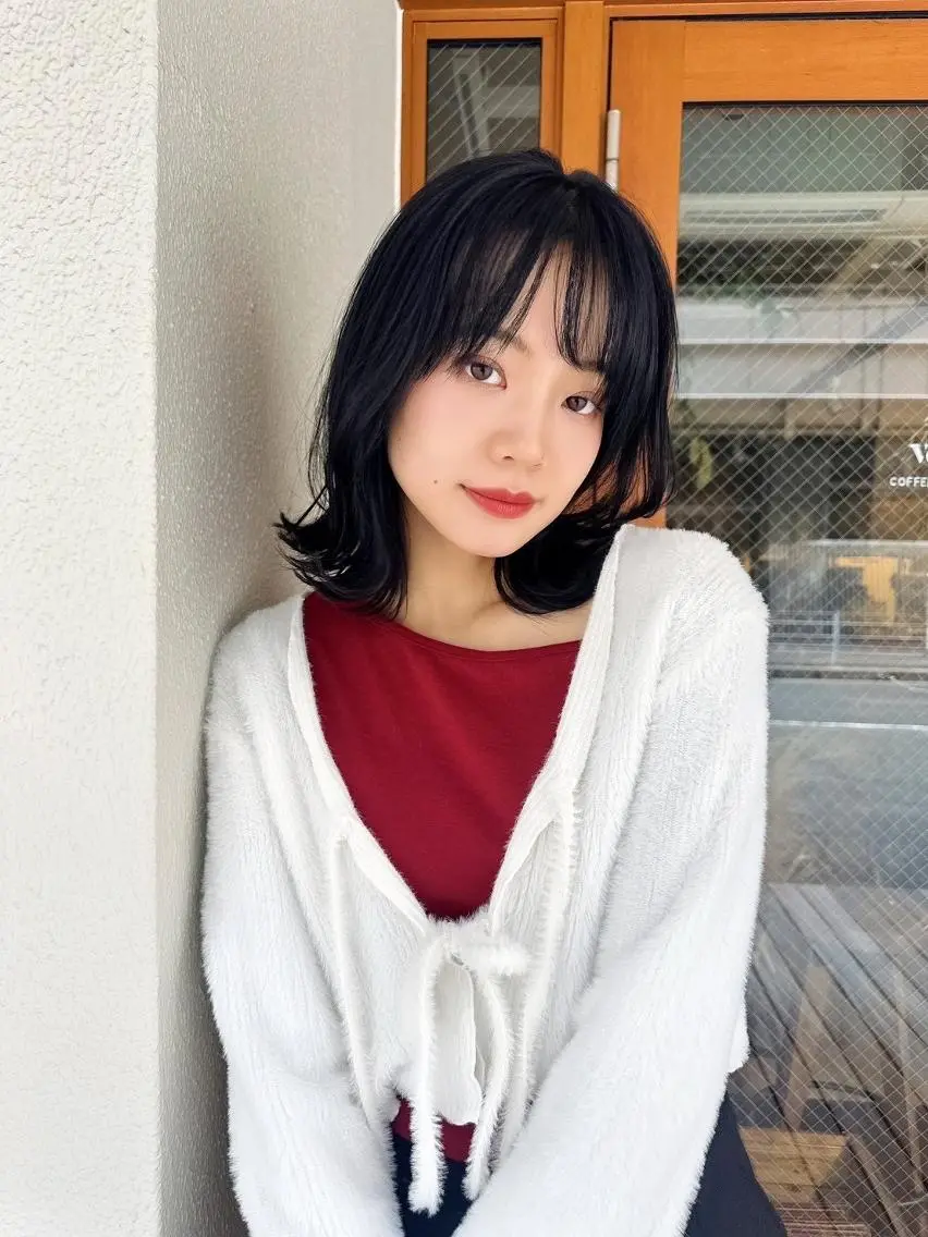 ミディアム カラー カット ヘアカラー トリートメント ⭐️迫田 ゆう⭐️のヘアスタイル