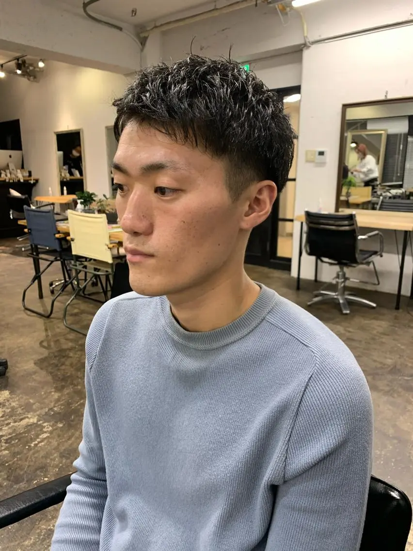 ショート メンズ メンズパーマ メンズ特化ryoのヘアスタイル