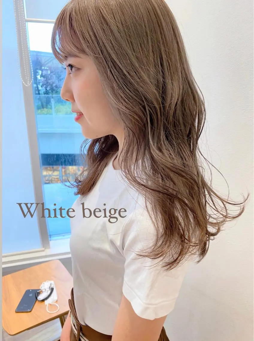 ロング カラー ベージュカラー ブリーチ ホワイトベージュ アイブロウ 🍋黒瀬梨央の眉毛・アイブロウイメージ