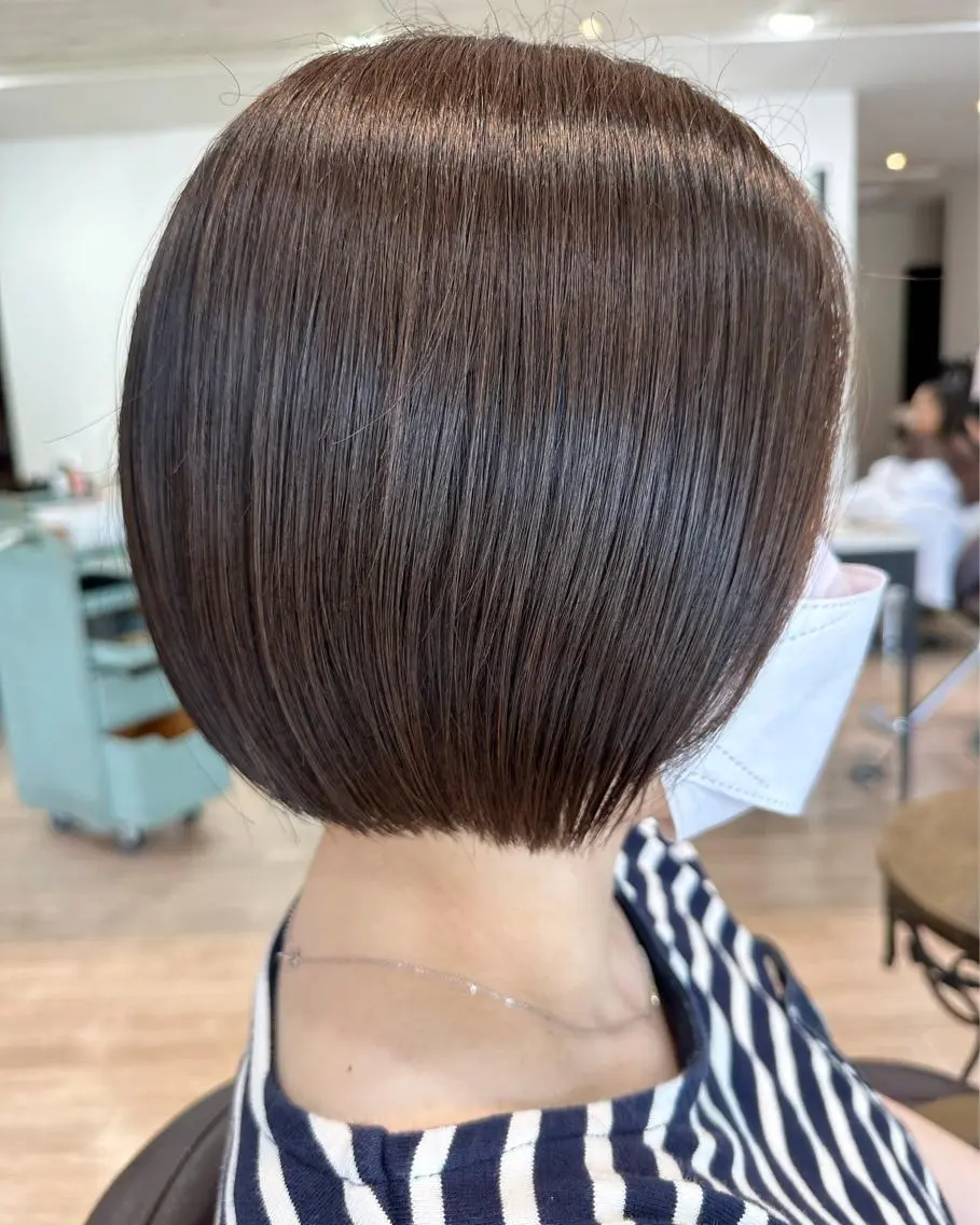 ショート ボブ ツヤ髪質改善 💜れいな💜のヘアスタイル