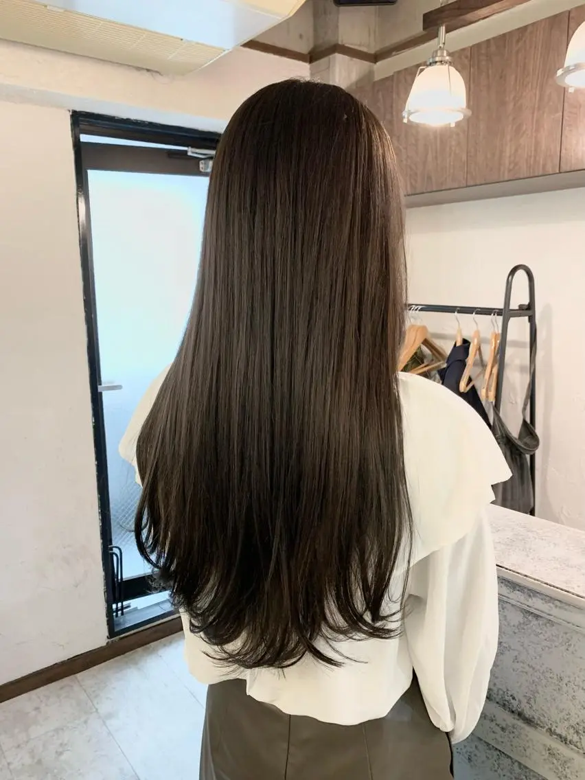ロング カラー カット ヘアカラー トリートメント MAYU 💚森下のヘアスタイル