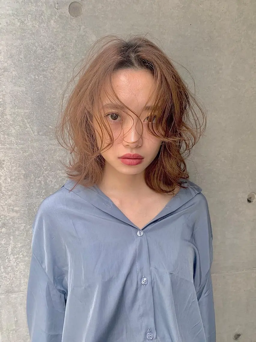 ミディアム 石畑結華 Lond店長のヘアスタイル