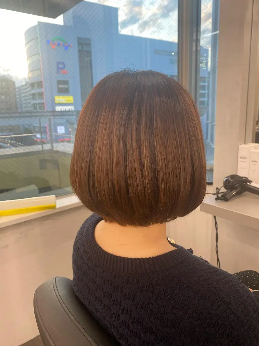 ショート カット ヘアカラー トリートメント 長畑 光紀のヘアスタイル