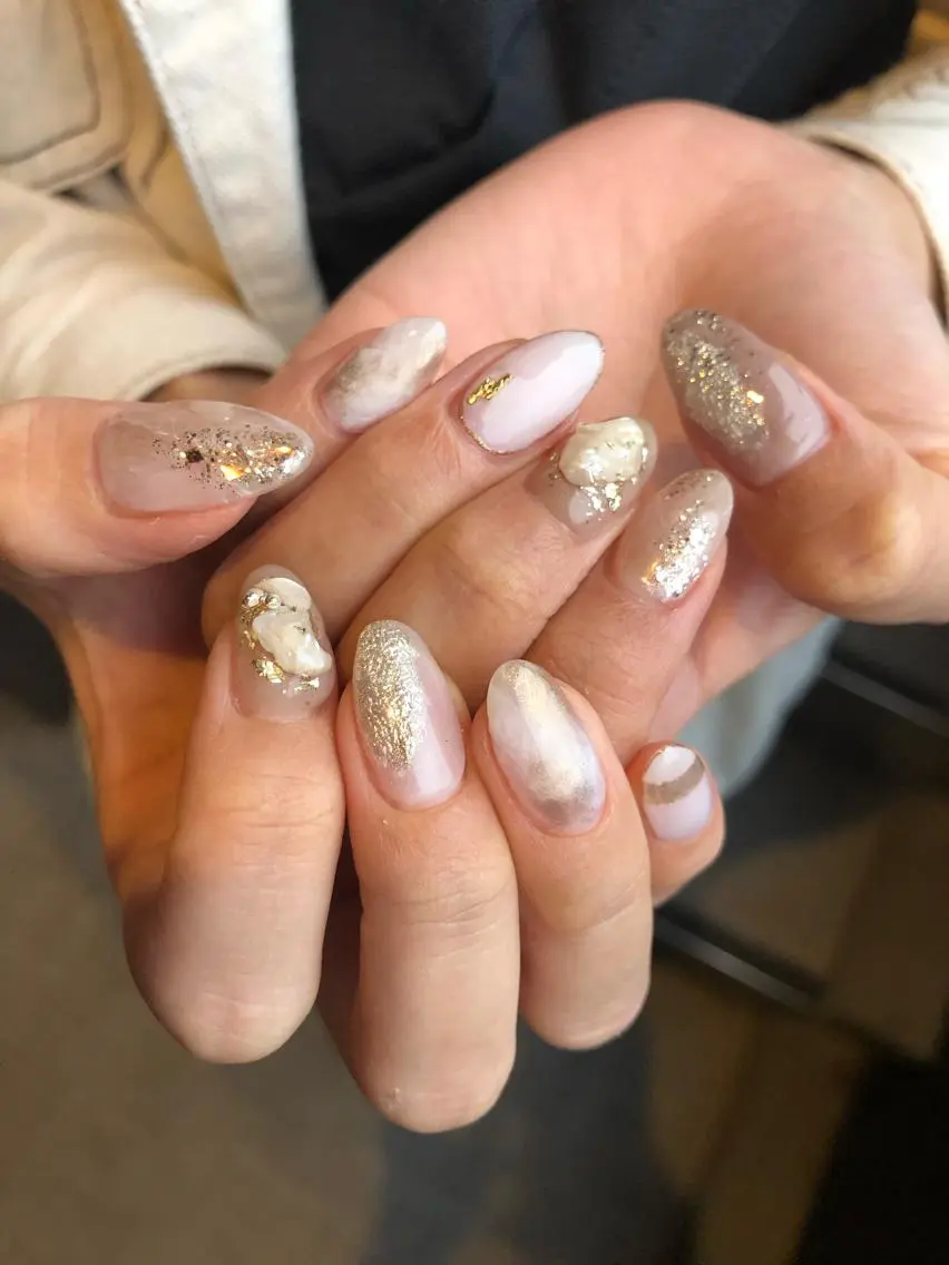 ロング カラー ヘアアレンジ キッズ ネイル マツエク・マツパ 福田 加奈のネイルデザイン