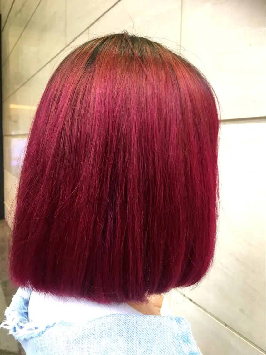 ミディアム カラー 熊谷 奈菜のヘアスタイル