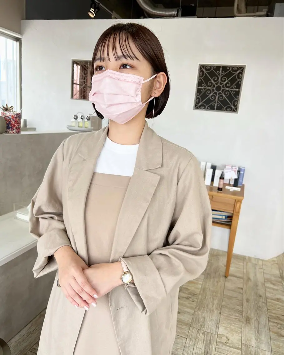 ショート カラー ボブ テトネ タカシのヘアスタイル
