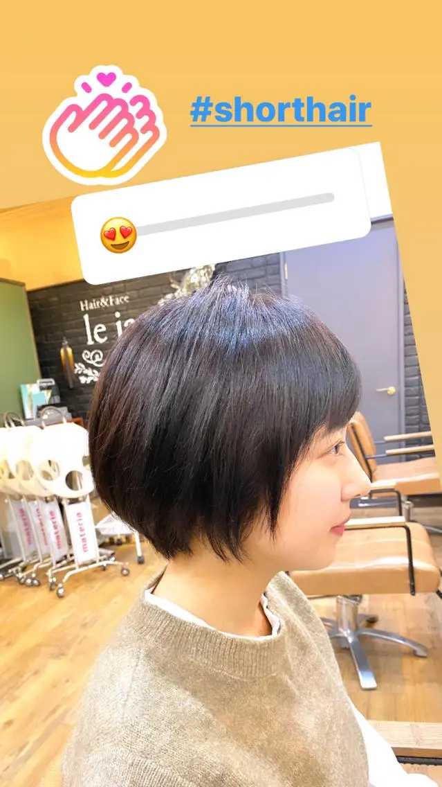 ショート くせ毛 似合わせカット ショートヘア SHIAN立川　及川 17時〜限定のヘアスタイル