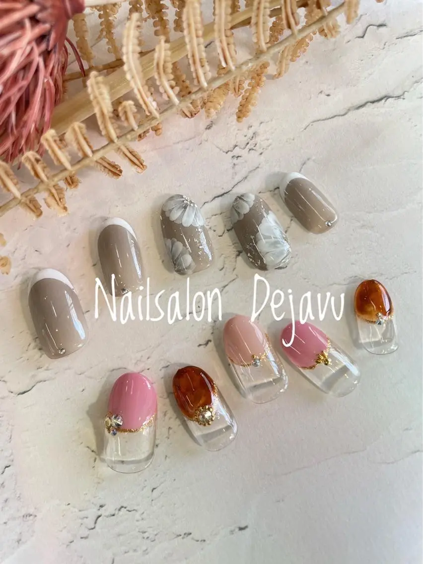 ネイル アートネイル 冬ネイル ハンドネイル Nailsalon Dejavuのネイルデザイン