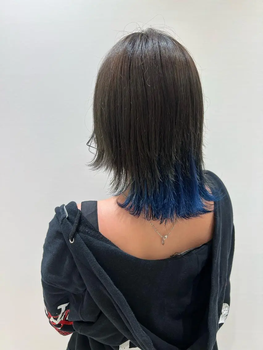 ミディアム 似合わせカット ウルフカット カット ヘアカラー 難波 勝哉のヘアスタイル