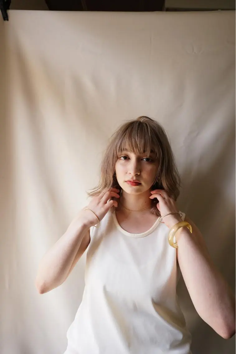ミディアム カット 縮毛矯正 ⭐️艶髪⭐️髪質改善 newi町田 山本のヘアスタイル
