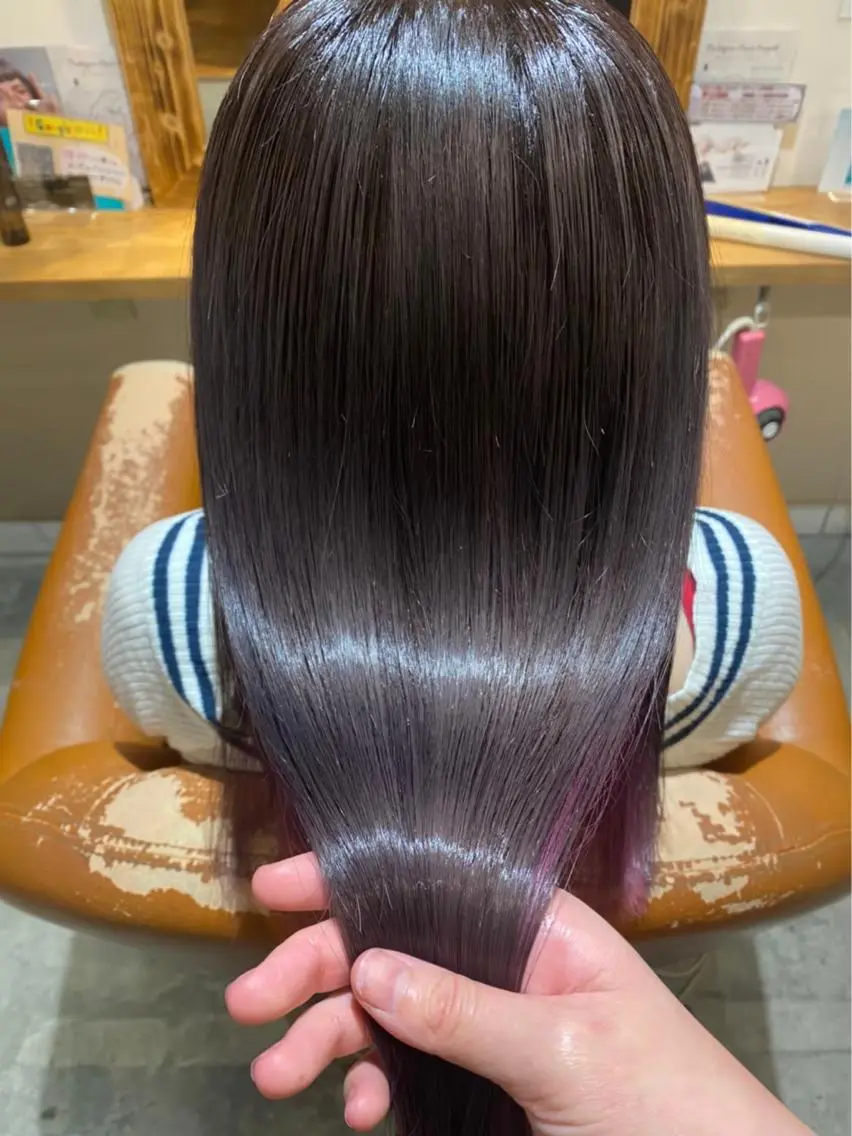 セミロング カラー カット ヘアカラー トリートメント レイヤー×艶髪特化 マネージャー安藤光司のヘアスタイル