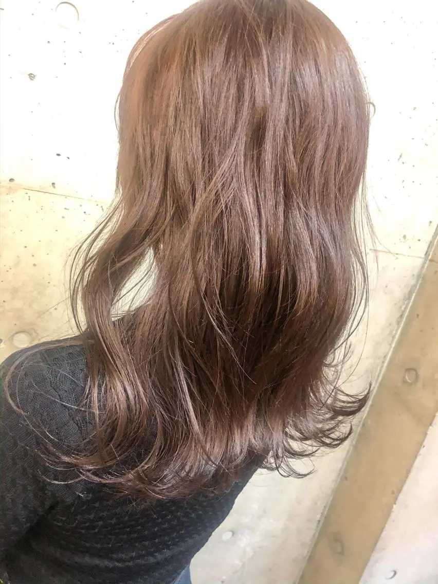 セミロング カラー ブラウンカラー ピンクカラー ピンクブラウン ヘアカラー トリートメント センスをお届けします 大谷将生infpのヘアスタイル