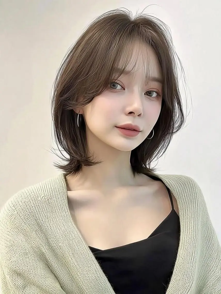 ミディアム カラー ブリーチ ダブルカラー 髪質改善 縮毛矯正 トリートメント カット ヘアカラー レイヤーカット✨ 福井雄登のヘアスタイル