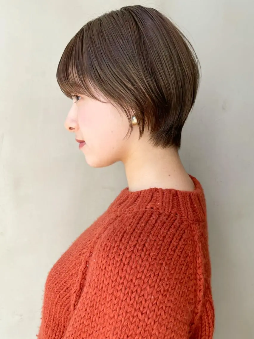 ショート カラー パーマ ヘアアレンジ ショートヘア ITbyALBUM 八王子店のヘアスタイル
