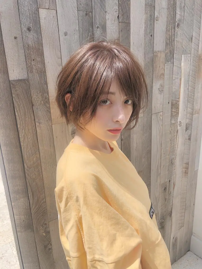ショート カラー ハンサムショート 透明感カラー デザインカラー グラデーションカラー ボブ 似合わせ専門美容師 なかじまのヘアスタイル