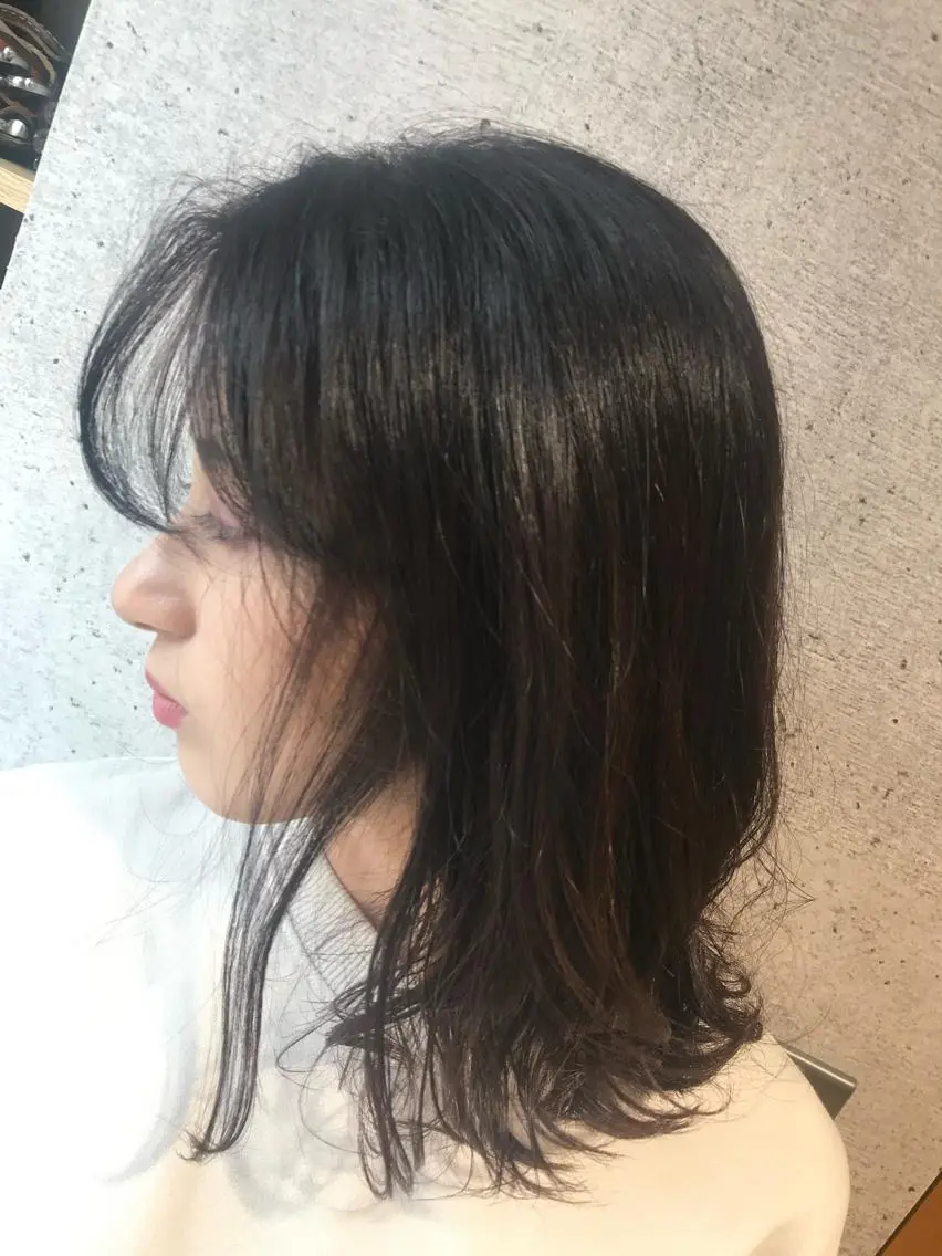 ミディアム ヘアカラー ✨髪質改善✨ 松田 愛莉のヘアスタイル