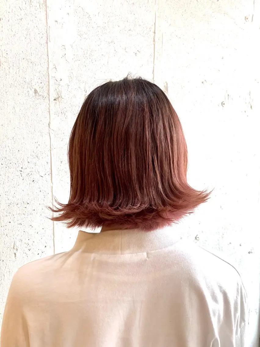 ショート カラー ピンクカラー カット ヘアカラー 💛丁寧さNo.🥇 🧸片山智裕💛のヘアスタイル