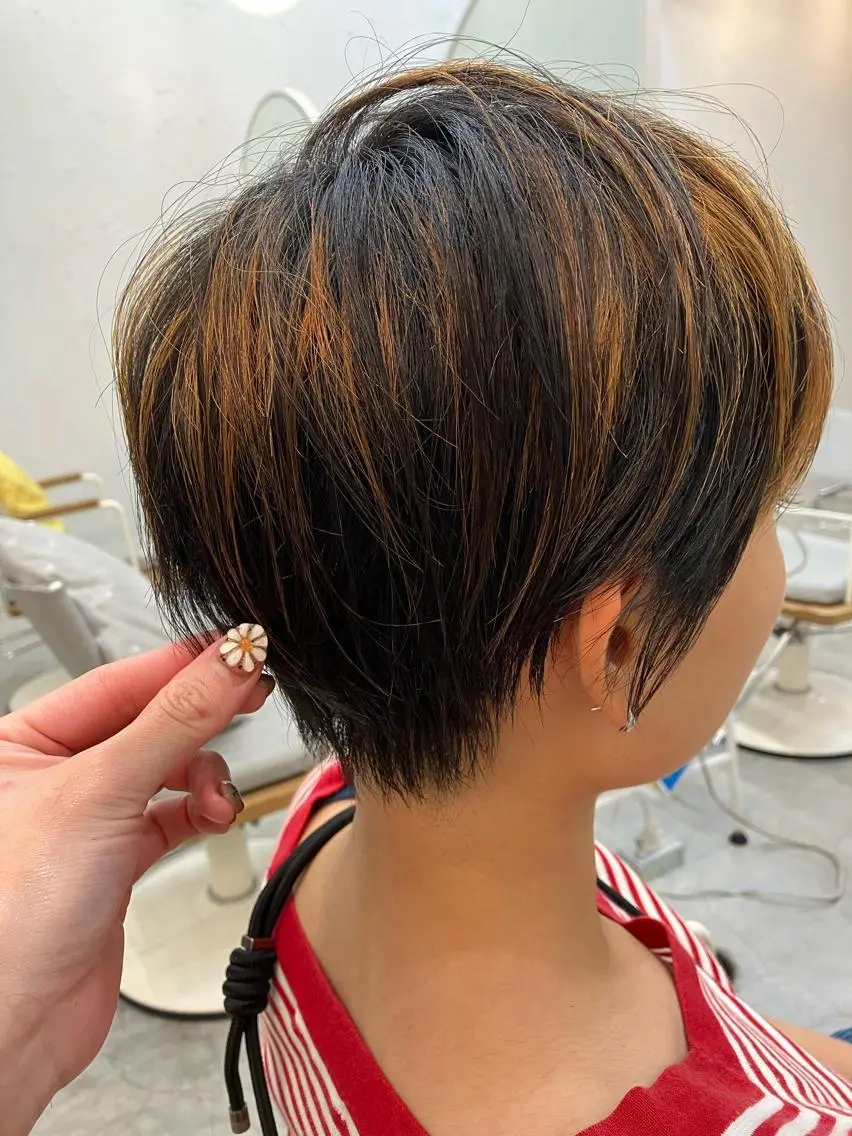 ショート ショートヘア 韓国ヘア⭐︎髪質改善 io(イオ)のヘアスタイル
