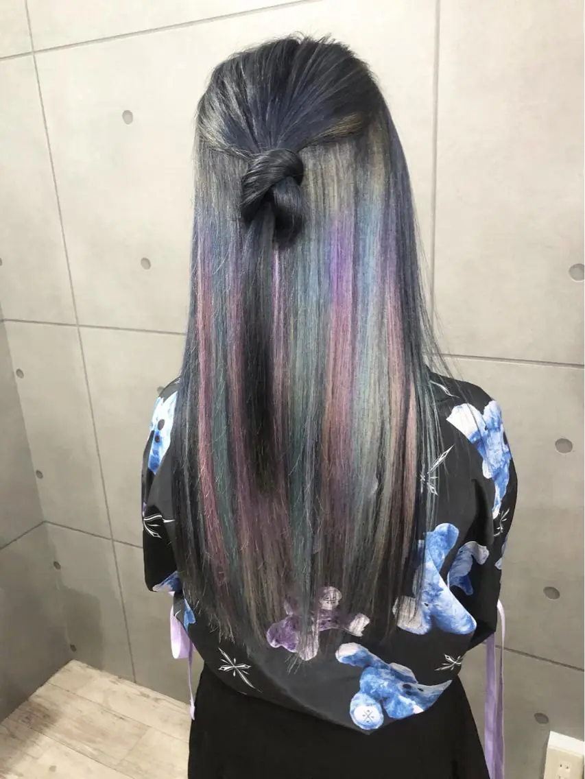 ロング ヘアアレンジ トッチ 艶髪髪質改善のヘアスタイル