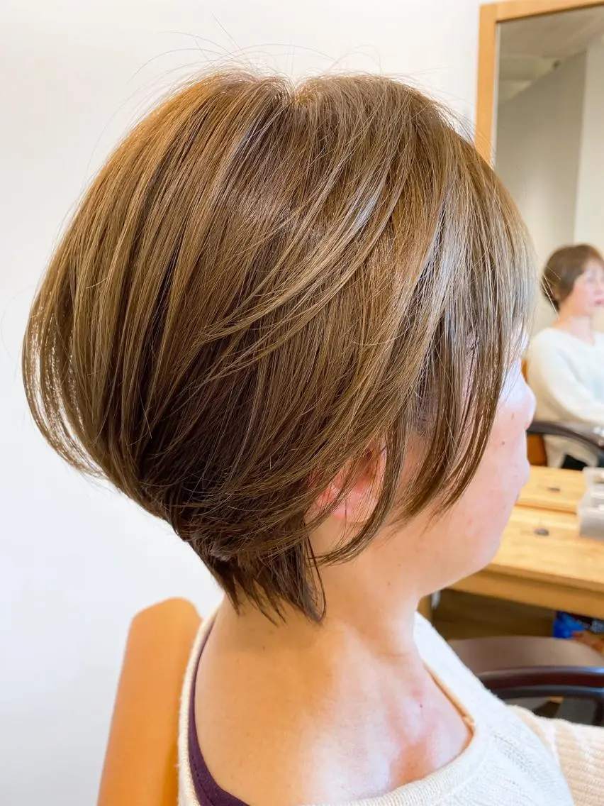 ショート カラー カット ヘアカラー ハイライト⭐️上野 高広のヘアスタイル