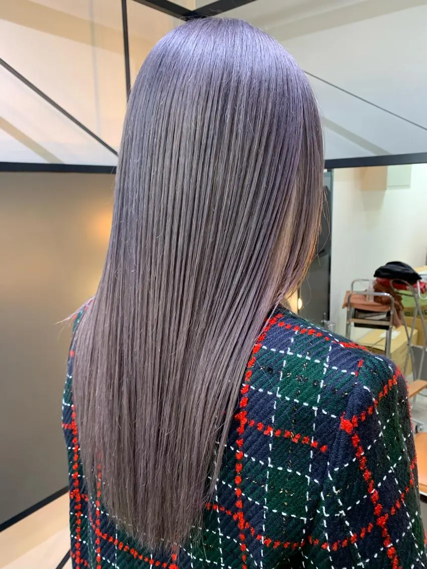 ロング ヘアカラー トリートメント 水田 希のヘアスタイル