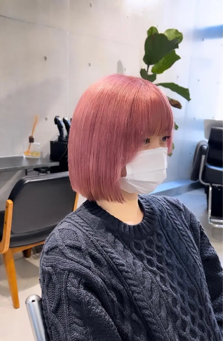 ミディアム カラー カット ヘアカラー トリートメント 赤みゼロ/透明感 カラー🌿KANTAのヘアスタイル