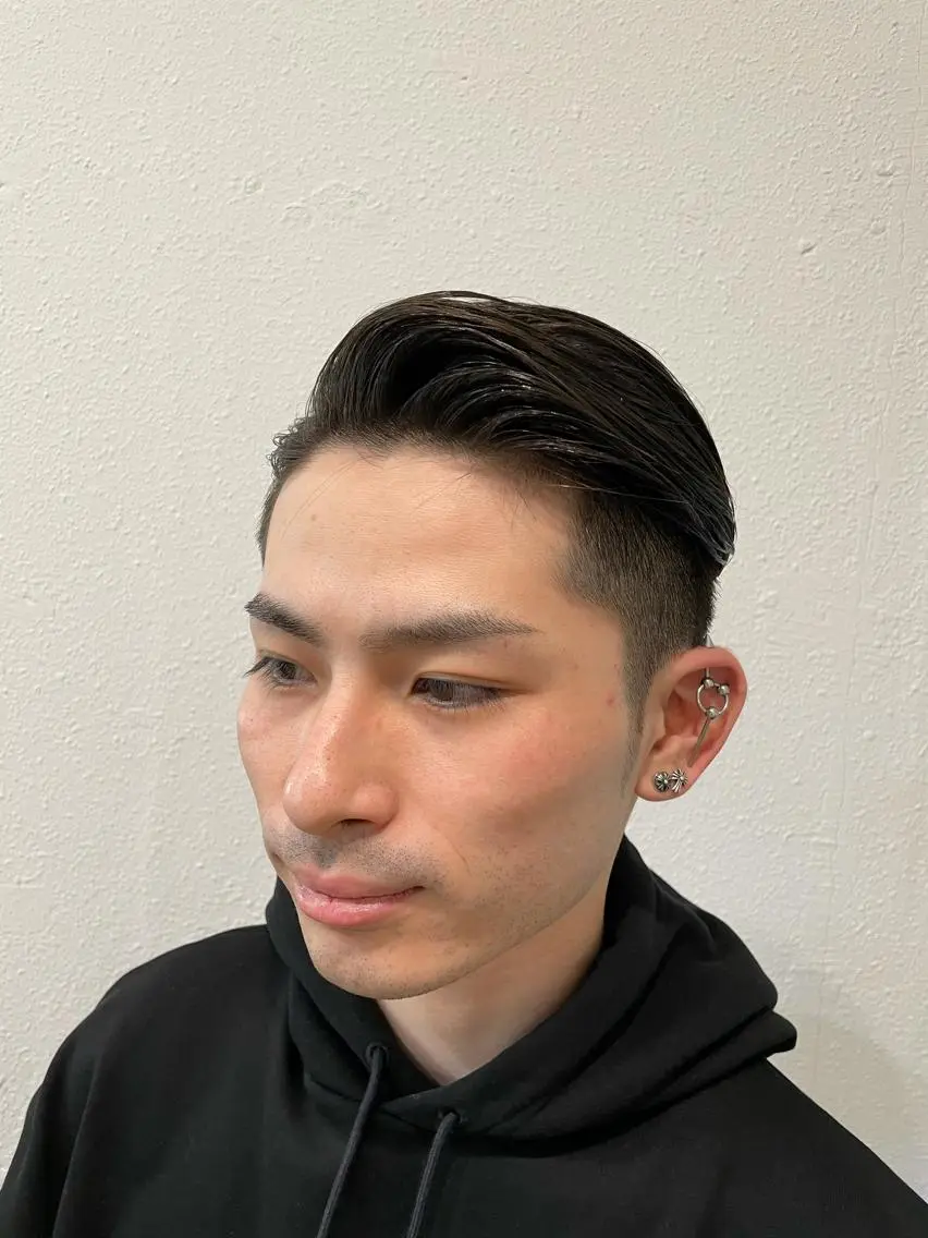ショート メンズ 七三 ツーブロック 美髪矯正/髪質改善 レガロ堺市伏尾/松田のヘアスタイル