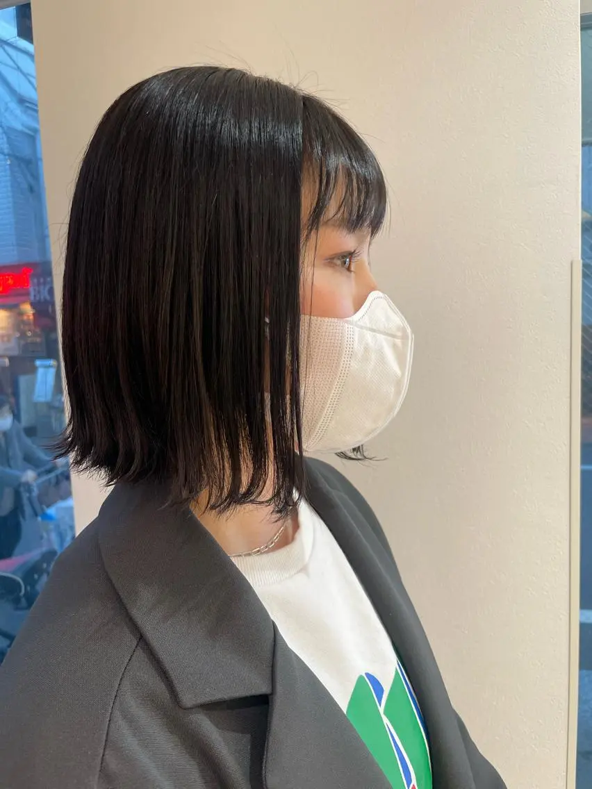 ミディアム ヘアカラー トリートメント 店長福島成美/髪質 改善縮毛矯正/カラーのヘアスタイル