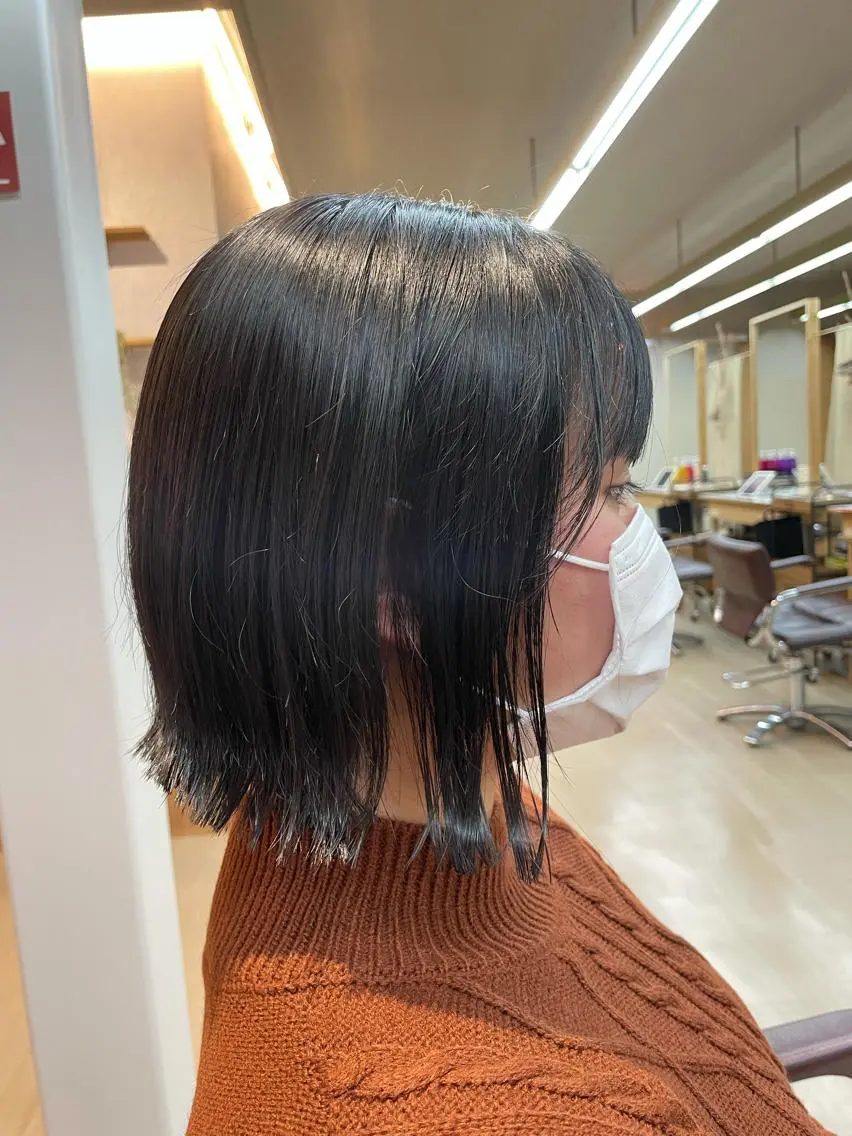 ショート ボブ カット ヘアカラー トリートメント 伊達山 瑠稀哉のヘアスタイル