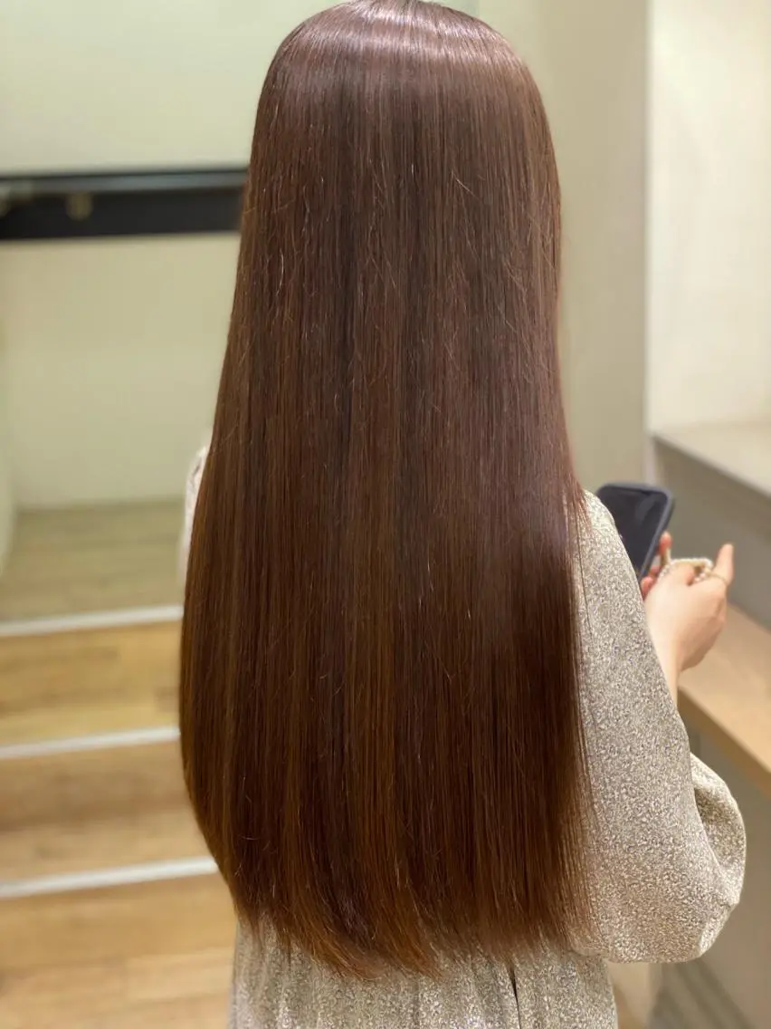ロング 髪質改善 縮毛矯正 ✨美髪矯正の専門家✨ 髪質改善 松村のヘアスタイル