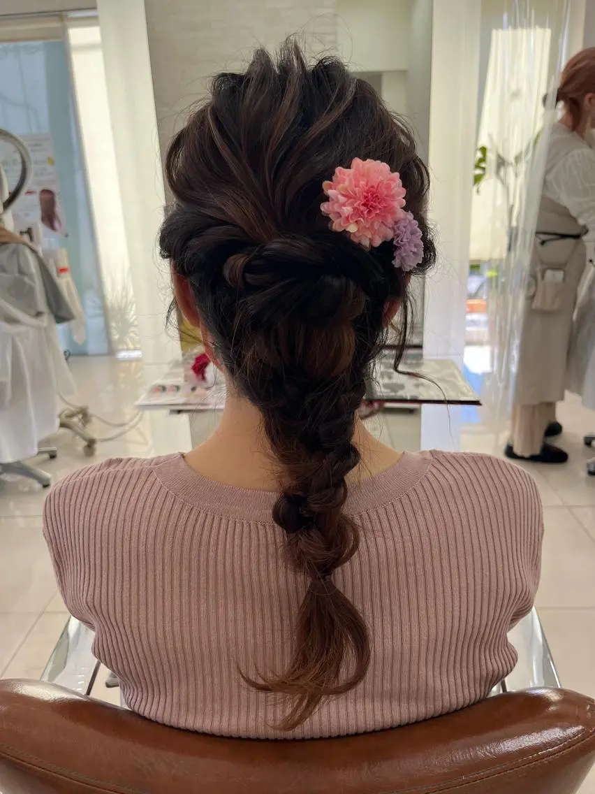 ヘアアレンジ ヘアセット 下四日市 翠のヘアスタイル